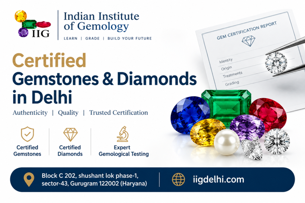 Certified Gemstones & Diamonds in Delhi